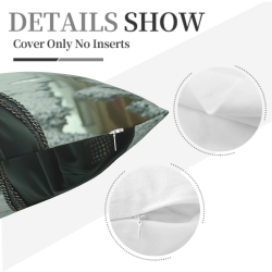 Funda de Almohada de Felpa de Doble Cara Elegante de 18x18 Pulgadas