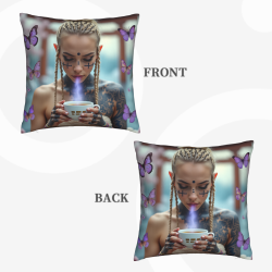 Housse de coussin en peluche bohème - Okomall