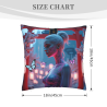 Copricuscino in peluche doppia faccia 18x18 pollici stile sci-fi