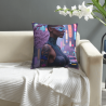 18x18 Zoll Doppelseitiger Plüsch-Kissenbezug mit futuristischem Charakter