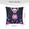 18x18英寸双面斯芬克斯猫图案毛绒抱枕套