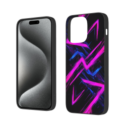 Custodia a contrasto a linee fluide per iPhone 15/Pro/Max - okomall
