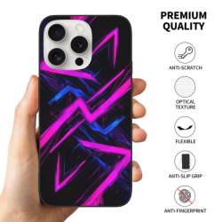 iPhone 15/Pro/Max 撞色流线手机壳 - okomall