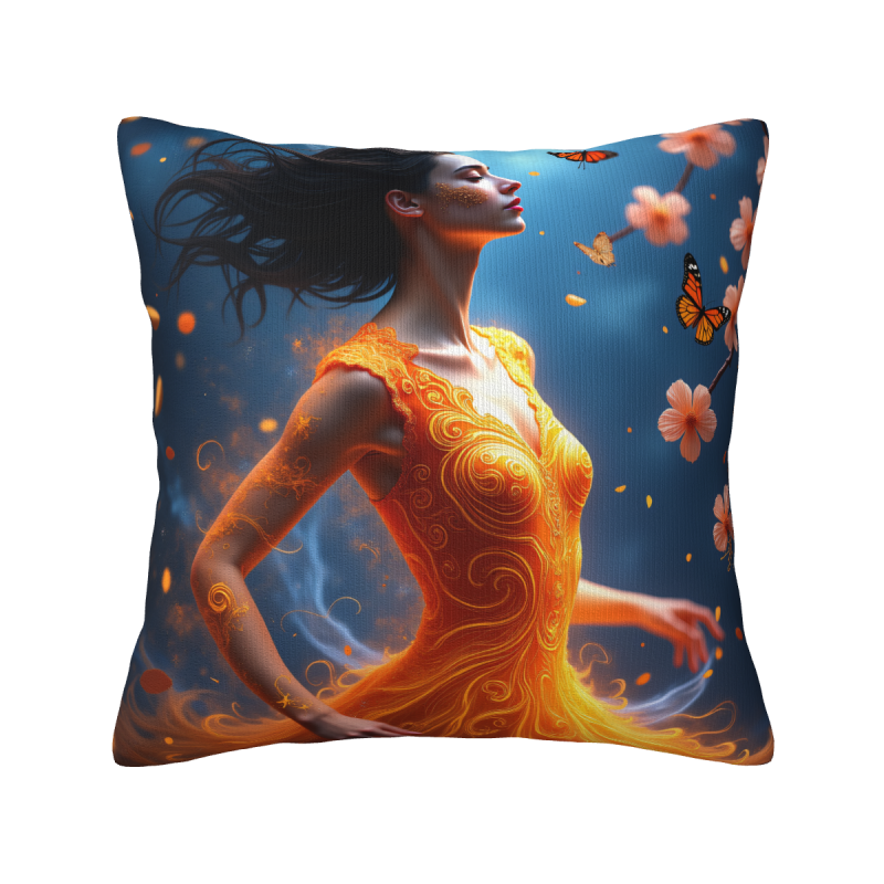 Housse de coussin en peluche recto-verso 18x18 pouces avec impression complète