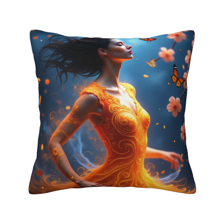 Housse de coussin en peluche recto-verso 18x18 pouces avec impression complète