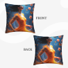 Housse de coussin en peluche recto-verso 18x18 pouces avec impression complète