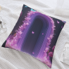 Funda de almohada de felpa de doble cara de 18x18 pulgadas con diseño de flores y mariposas