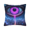 Coussin en Peluche Double Face Motif Œil Fantastique 45x45 cm