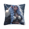 Double - sided Plush Pillowcase (18x18in) - Elf Warrior