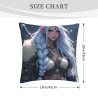 Double - sided Plush Pillowcase (18x18in) - Elf Warrior