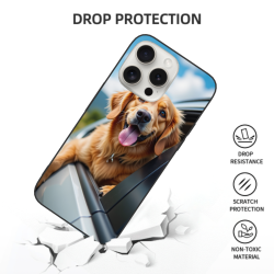 Hülle für iPhone 15/Pro/Max - Motiv von Golden Retriever | okomall
