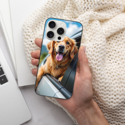Hülle für iPhone 15/Pro/Max - Motiv von Golden Retriever | okomall