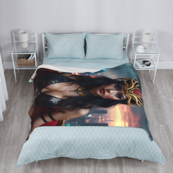 Coperta in flanella verticale da 280g Wonder Woman, comoda e calda