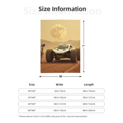 280g豎款法蘭絨毛毯，獨特賽車圖案