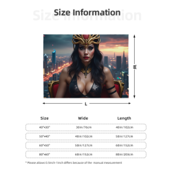 Couverture en flanelle horizontale de 280g avec motif Wonder Woman