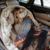 Couverture en flanelle horizontale de 280g avec motif Wonder Woman