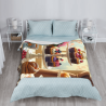 Couverture en flanelle verticale 280g (Imprimé de délicieux desserts)