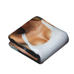 Manta de franela vertical de 280g con diseño de mujer sexy