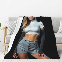 Coperta in flanella stile verticale 280g con stampa su un lato