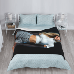 280g einseitig bedruckte vertikale Flanell-Decke
