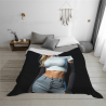 280g horizontale Flanell-Decke mit voller Breite einseitigem Druck