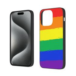 غطاء iPhone 15/15 Pro/15 Pro Max بتدرج ألوان قوس قزح - OKOMALL