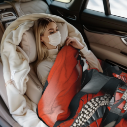 Coperta in flanella paesaggio astratto a inchiostro - Okomall