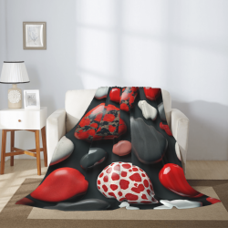 Manta de franela con textura de piedra creativa - Okomall