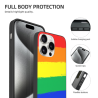 غطاء iPhone 15/15 Pro/15 Pro Max بتدرج ألوان قوس قزح - OKOMALL