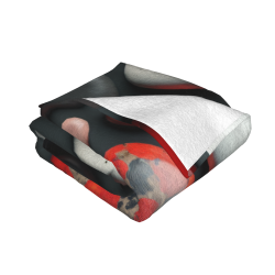 Manta de franela con textura de piedra abstracta - Okomall