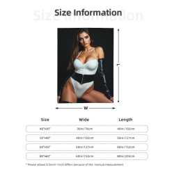 Coperta in flanella con motivo personalizzato - Okomall