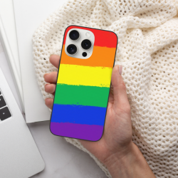 غطاء iPhone 15/15 Pro/15 Pro Max بتدرج ألوان قوس قزح - OKOMALL