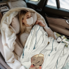 Manta de Flanela Estampada de 280g, Lado Único, Monje Pequeño