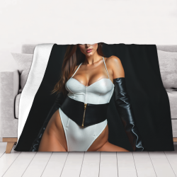 Coperta in flanella da 280g con stampa a una faccia e motivo sexy