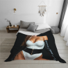 Manta de franela de 280g con estampado de una cara y diseño sexy