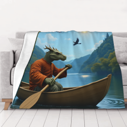 Coperta in flanella Fantasy Forest - Decorazione domestica accogliente e calda