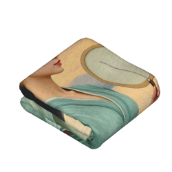 Coperta in Flanella Verticale da 280g con Motivo di Bellezza Classica