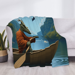 Coperta in flanella Fantasy Forest - Decorazione domestica accogliente e calda