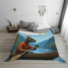 Coperta in flanella Fantasy Forest - Decorazione domestica accogliente e calda