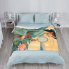 Coperta in Flanella Verticale da 280g con Motivo di Bellezza Classica