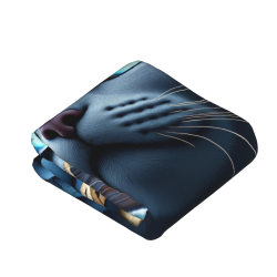 Couette en Flanelle Ombre Mystérieuse de Chat - Okomall