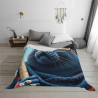 Couverture en flanelle de la déesse chat égyptienne Bastet - Okomall