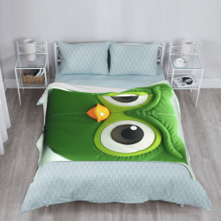 Manta de Franela con Dibujos Animados de Gato Adorable - Okomall