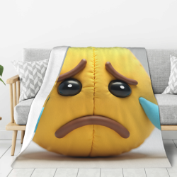 Manta de franela con emojis - Acompañante hogareño acogedor y elegante