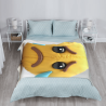 Couverture en flanelle à emojis - Compagnon douillet et élégant pour la maison