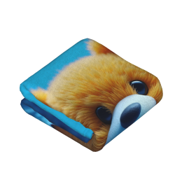280g 수직 곰 프린트 플란넬 담요