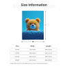 280g Vertical Bear - Printed Flannel Blanket