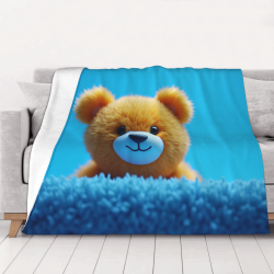 Couette Flanelle Motif Animaux de Dessin Animé - Okomall