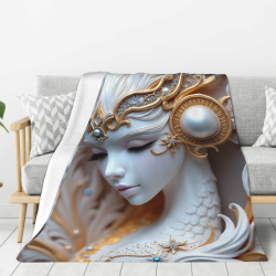 بطانية الفلانيل بتصميم إلهة الأحلام - Okomall