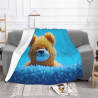 Couette Flanelle Motif Animaux de Dessin Animé - Okomall